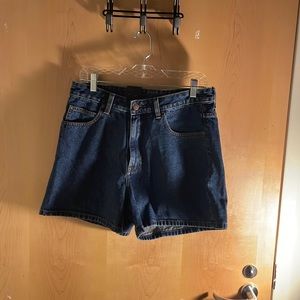 Dark Blue High Waist Dr. Denim Jeans Shorts Size 33 Juniors